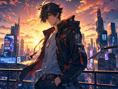抖荫短视频动漫-都市黄昏少年行热血短片